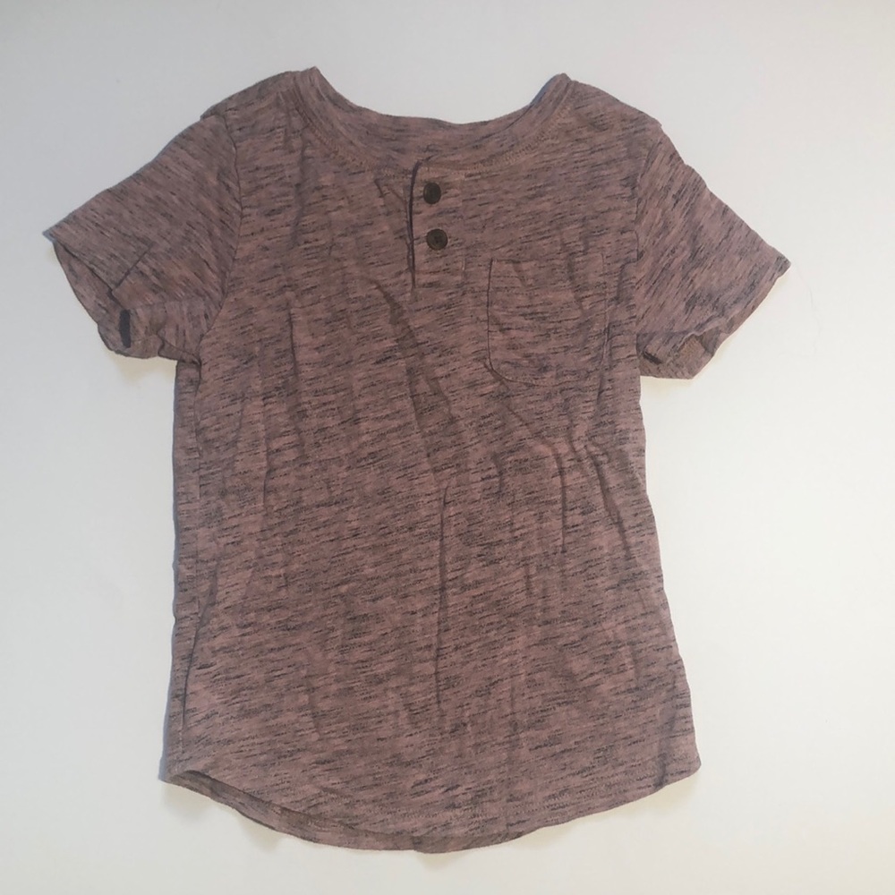 Cat & Jack Toddler Boy Short Sleeve Henley Tee 3T